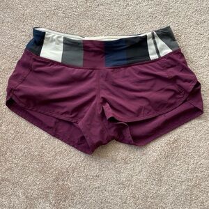 Lululemon Athletica Plum Athletic Shorts